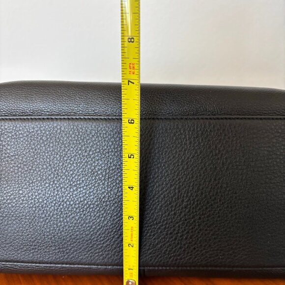 Tory Burch Marion Pebbled Leather Shoulder Bag – Black with Gold Chain Strap - Picture 11 of 11